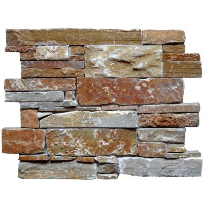 China Easy To Install And Maintain Stones Manufacturers 200x600mm Wholesale Chinese Natural Culture Stone Wall Panel Natural Stone Veneer for sale