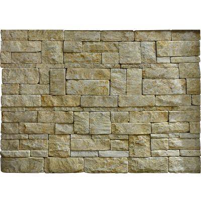 China Easy To Install And Maintain Exterior Limestone Building Material Classic Limestones / Cultural Natural Yellow Limestone Castle Wall Stone for sale