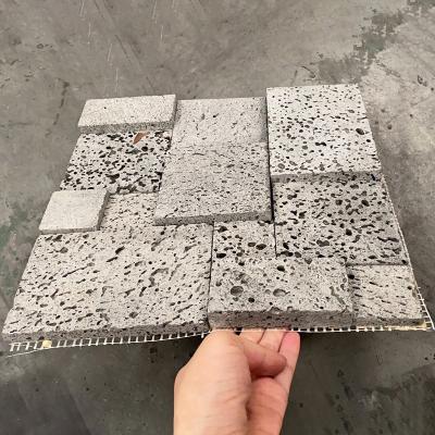 China Easy To Install And Maintain Wholesale Outdoor Stone Lava Stone Gray Stone Culture Slate Veneer Cladding Volcanic Rock for sale