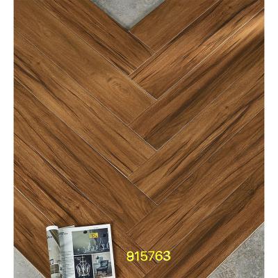 China Rustic Tiles Choice First Glazed Rustic Flooring Designs Dark Brown Wood Plank Wood Tiles Philippines Price for sale