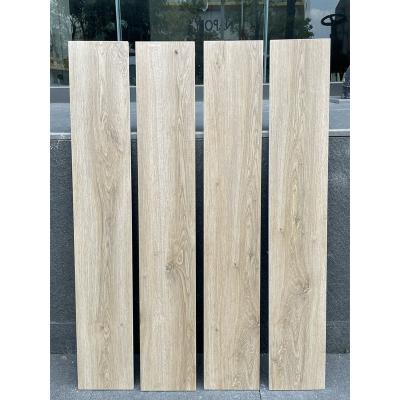 China Rustic Tiles 200x1000mm Oak Wood Floor Light Parquet Oak Wall And Faux Wood Wood To Finish Ceramic Flooring Tiles for sale