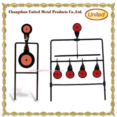 China Wholesale Steel Paddles Auto Reset Outdoor Game Spinner Shooting Targets For Practice Fun for sale