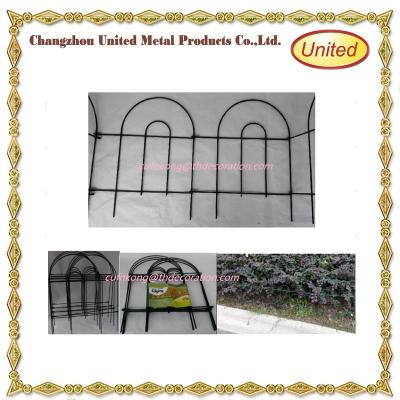 China Easily Assembled Decorative Lightweight Protective Wrought Iron Garden Border Fence Panel (shed) for sale