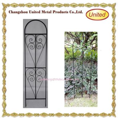 China Wholesale Garden Wrought Iron Metal Trellis Easily Assembled Decorative Panel For Sale for sale