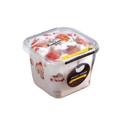 China Food Vend New Type OEM Well Customized Designs Hard Plastic Disposable Ice Cream Cup for sale