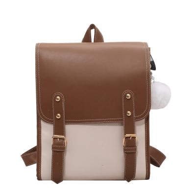 China Women Waterproof Rucksack Fashion PU School Backpack Leather Bags Large For Teenagers Girls Designer Custom Rucksack New for sale