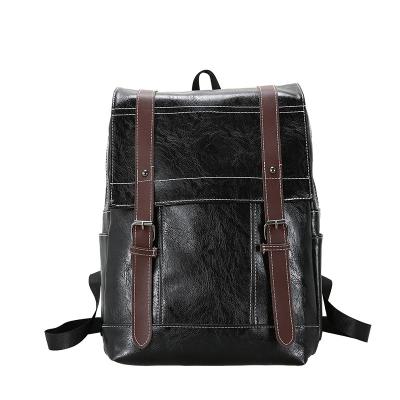 China New Large Capacity Vintage Woman Backpack Fashion Waterproof Hot Selling Soft Leather Bag For Laptop for sale