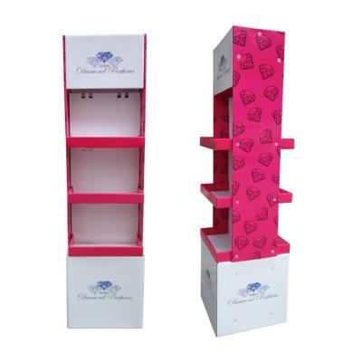 China Advertising Promotion Furniture Pop Cardboard Products Display Stand Brochure Flyer 3 Tiers Cardboard Cupcake Stand for sale