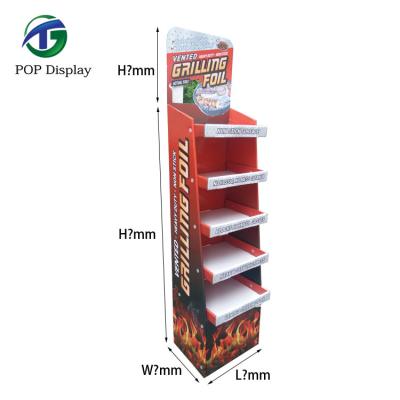 China Advertising promotion furniture wholesale led floor standing newspaper floor magazine display racks led floor display for sale