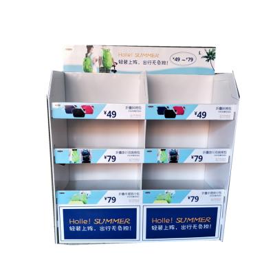 China Customized Retail Store Matt Lamination Corrugated Paper Full Floor Pallet Display for sale