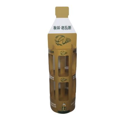 China Advertising Promotion Furniture Creativity Beer Beverage Display Rack Beverage Cardboard Wholesale Floor Display for sale