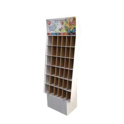 China Advertising Promotion Furniture Cardboard Merchandising Rack Shelf Promotion Cardboard Cosmetic Display Stand for sale