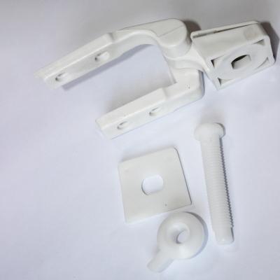 China Cheap Slow-end Toilet Seats Toilet Seat Hinge Fixing Set Plastic Toilet Seat Bolt Nuts Hinges Kits for sale