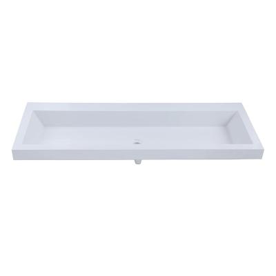 China Modern Nordic Rectangular Ceramic Bathroom Sinks Hand Wash Basin for sale