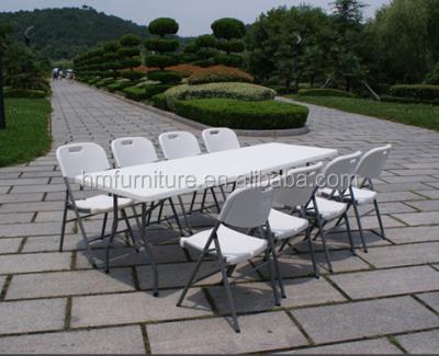 China Outdoor Regular Folding Table 8FT Table With Metal Legs 8foot Folding Folding Table for sale