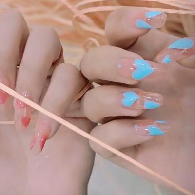 China Easy Apply Custom Size Nails Box Design Luxury Pre New Arrival See Through Press On Nails Box With Clear Window for sale