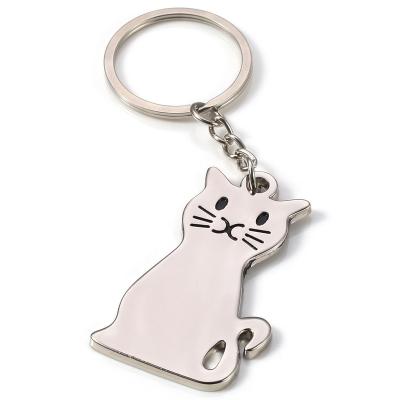 China Ornamental Zinc Alloy Style Restoring Ancient Ways Restoring Ancient Ways Simmons Cat Key Ring Still for sale