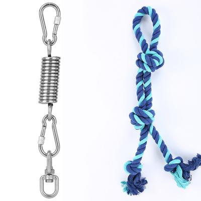 China Large Dog Double Knot Cotton Rope Viable Molar Bite Toy Factory Stain Factory Dog Rope Durable Pet Supplies for sale