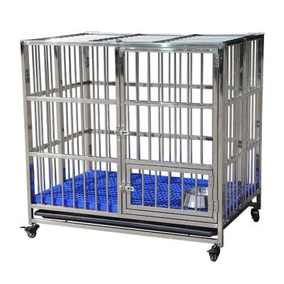 China High Quality Durable Heavy Duty Dog Crate Extra Large Double Wire Foldable Dog Crate for sale