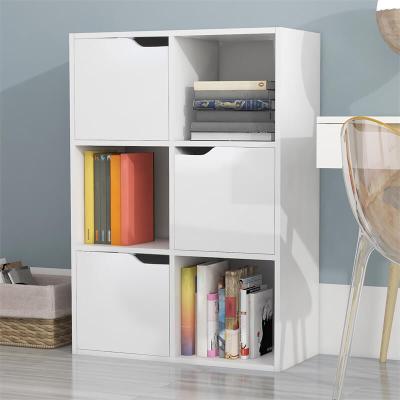 China Storage Storage Case Shelf with 6 Cube for Living Room/Bedroom/Study/Office/Library, White for sale