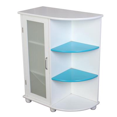 China MDF Modern Shelf White Bathroom Storage Cabinet For Living Room Craft Storage Cabinet Home Furniture Anti-scratched for sale