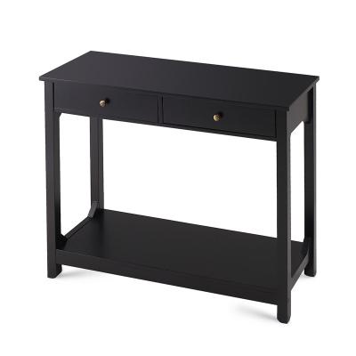 China Modern Sturdy Construction Water Color Console Table / Enterway Table With 2 Drawers for sale