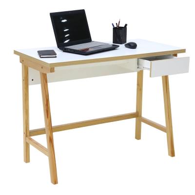 China Modern Wooden Furniture Fashion Wooden Computer Desk With Single Drawer Executive Desk for sale