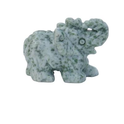 China Natural semi-precious stone elephant stone Yao animal jade carving foreign trade crafts feng shui decoration manufacturers direct sales for sale