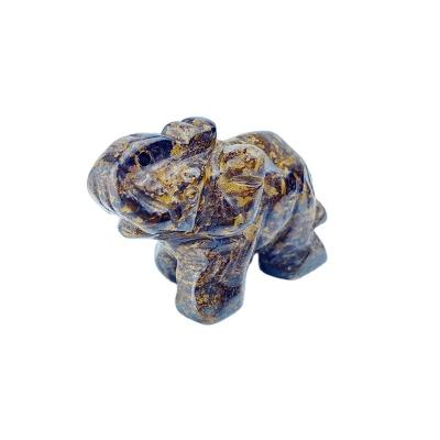 China Hot Selling Animal Stone Crystal Figurine Creative Crystal Craft Elephant Craft From China for sale