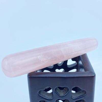 China Wholesale Hand Held Rose 100% Natural Jade Rose Quartz Hot Massage Body Stone for sale