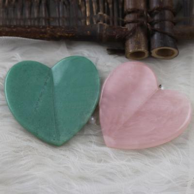 China Face Lift New Arrival Rose Quartz Natural Crystal Beauty Rose Quartz Massage Tool For Face Body Guasha Board for sale