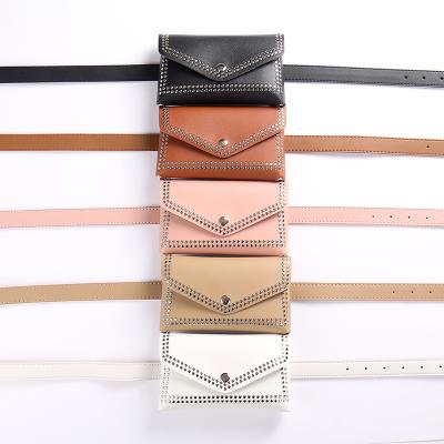 China Popular Soft ALLOY Belt Waist Bag Retro Fashion All Season Women's Shoulder Bag Decorative Belt Bag for sale