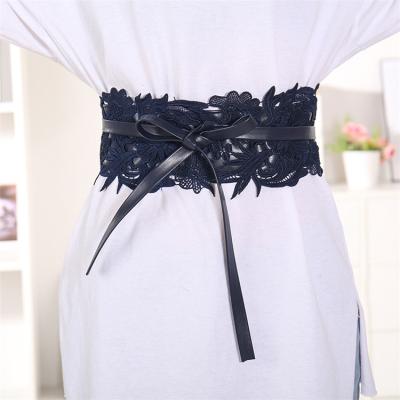 China Hot selling European and American women's lace decoration PVC multi-color lace belt 4 for sale