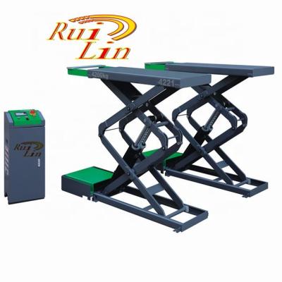 China 4Sshop/garage /service station double layers hydraulic scissor lift underground and car lift and portable car lift RL-4221 for sale