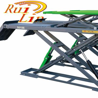 China 4Sshop/garage/service station RUILIN brand automatic ultra-thin wheel alignment scissor car lift RL-5018E with secondary lift for sale