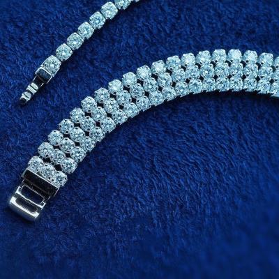 China Simplicity. sports. noble. Luxury. 2021 Fashion Hip Hop Bling Luxury Jewelry Single Row Iced Out Natural Diamond Tennis Bracelet 18K Gold Tennis Bracelet for sale