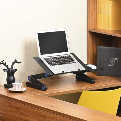 China Wholesale Foldable Foldable Laptop Desk Bedroom Computer Desk With Ventilation Hole 16.5*10.2inch Computer Stand for sale