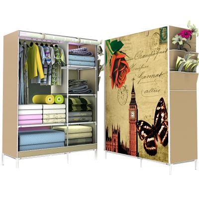 China Storage Best Selling Simple Fine Quality 3D Image Designs Single Wardrobe Wardrobe for sale