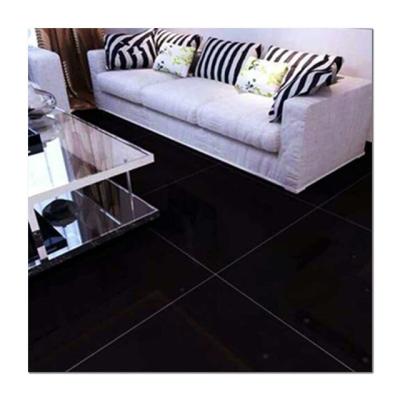 China Modern Super Black Floor Tile For Hotel 600x600mm Tile Living Room Flooring Glazed Porcelain Tiles for sale