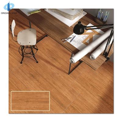 China Rustic Tiles Brown Wood Texture Glazed Floor Tile Easy To Clean Rectangle Porcelain Tiles 600x1200 Mm Home Office Ceramic Tile for sale