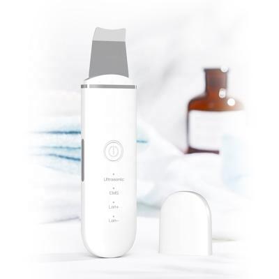 China Acne Treatment 2021 Drop Shipping Skin Scrubber Ultrasonic Peeling Face Cleanser With EMS Function For Skin Rejuvenation for sale