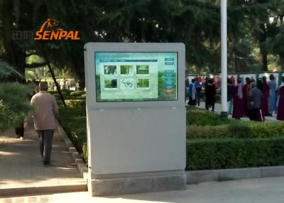 Cina esposizioni del totem del contrassegno di Digital del touch screen 55inch per luminosità dell'autostazione alta in vendita