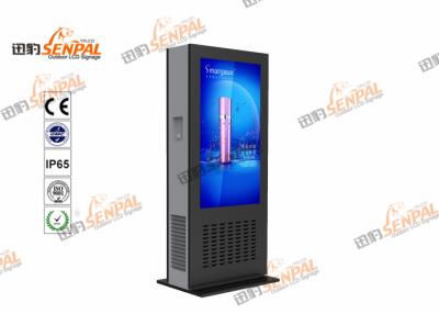 Cina Materiale d'acciaio rivestito di Digital di Sun del contrassegno dell'esposizione dello zinco LCD leggibile leggero del totem in vendita