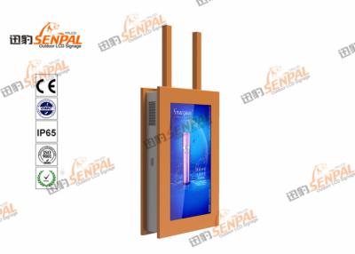 Cina Pavimento LCD del totem del touch screen del contrassegno di Digital che sta 2000 luminosità dei pidocchi in vendita