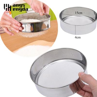 China High Quality Viable Fine Wire Mesh Kitchen Sieve For Stainless Steel Sieve 40/60 Mesh Tools Flour Baking Sifters for sale