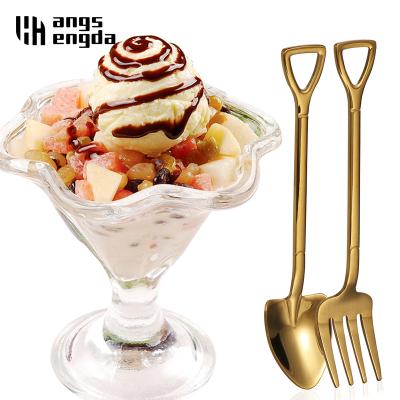 China Special Sale Amazon Spoon 304Stainless Scoop Shape Tea Coffee Sugar Spoon Ice Cream Dessert Spoon Creative Hot Viable Steel Watermelon for sale