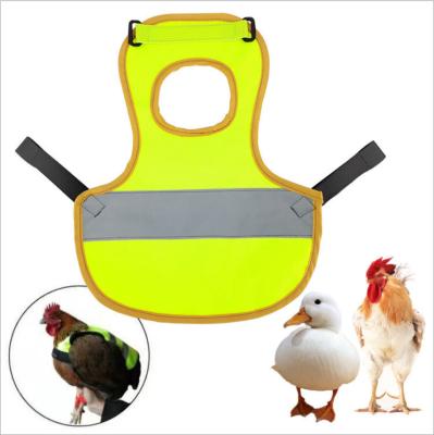 China Viable Eco Friendly Striped Sleep Vest Chicken Goose Poultry Polyester Clothing Vest Reflective Pet Fabrics Apron for sale