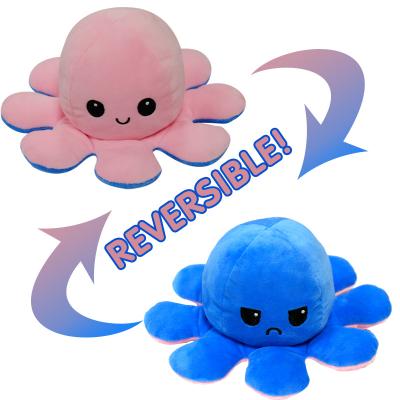 China Fashion\double sided soft plush octopus doll toy wholesale cute funny multicolor doll comfortable\durable octopus for sale