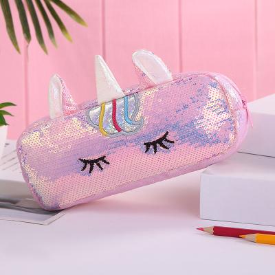 China Fashion Bag Children Men And Student Women Cosmetic School Bag\Comfortable Storage\Durable Unicorn Large Capacity Mermaid Sequin for sale