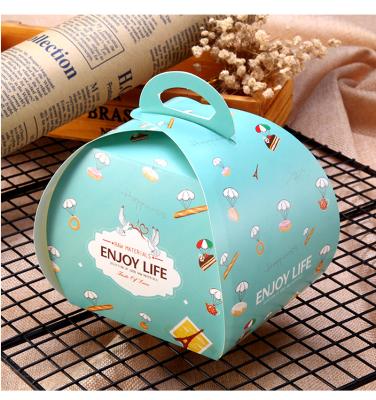 China Recycled Portable Materials Foam West Slices Sweet Disposable Small Cake Food Box Fashion Snack Sandwich Use Tequila Use Top P for sale